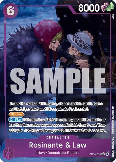 Rosinante & Law (Alternate Art) #EB04-038 The Azure Sea's Seven