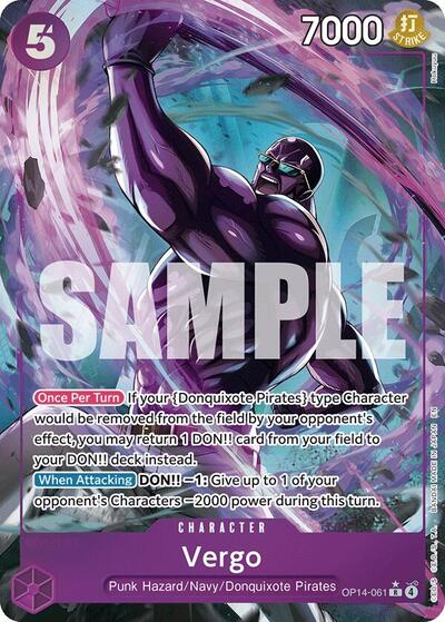 Vergo (Alternate Art) #OP14-061 The Azure Sea's Seven