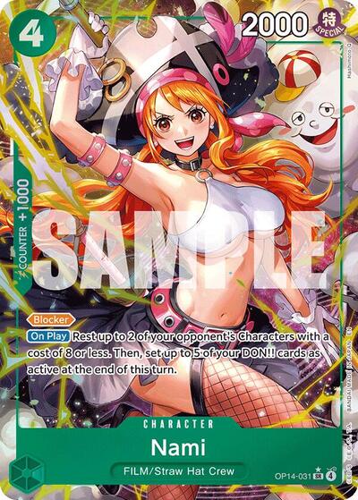 Nami (Alternate Art) #OP14-031 The Azure Sea's Seven