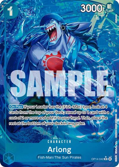 Arlong (Alternate Art) #OP14-042 The Azure Sea's Seven