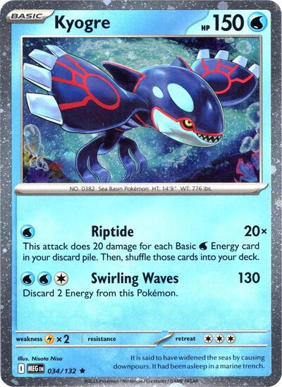 Kyogre #34 Miscellaneous Cards & Products