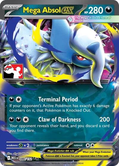 Mega Absol ex #86 Prize Pack Series Cards