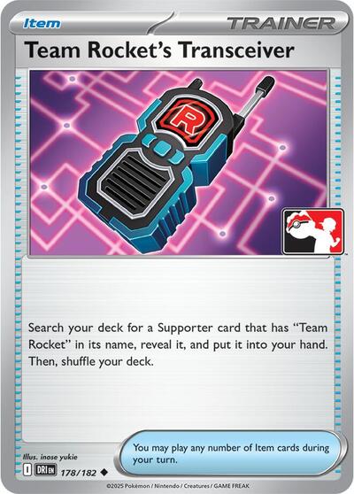 Team Rocket's Transceiver #178 Prize Pack Series Cards
