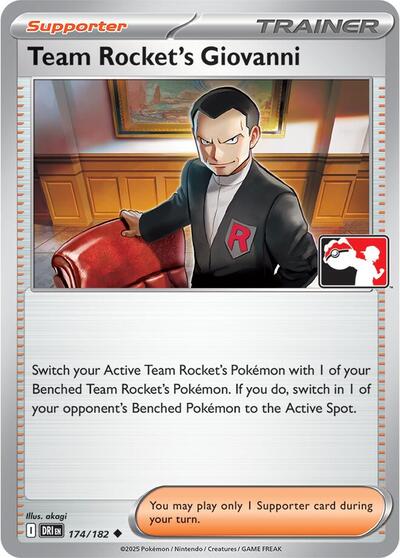 Team Rocket's Giovanni #174 Prize Pack Series Cards