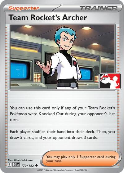 Team Rocket's Archer #170 Prize Pack Series Cards