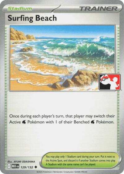 Surfing Beach #129 Prize Pack Series Cards