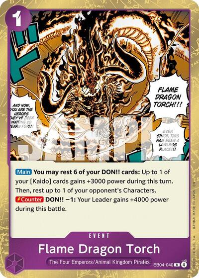 Flame Dragon Torch #EB04-040 The Azure Sea's Seven