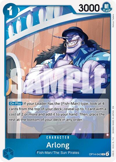 Arlong #OP14-042 The Azure Sea's Seven