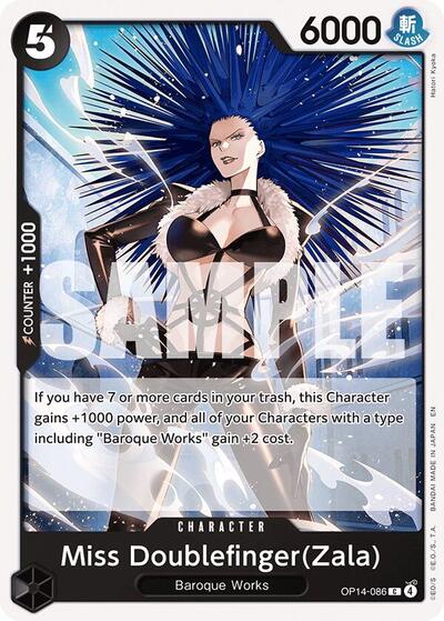 Miss Doublefinger(Zala) #OP14-086 The Azure Sea's Seven
