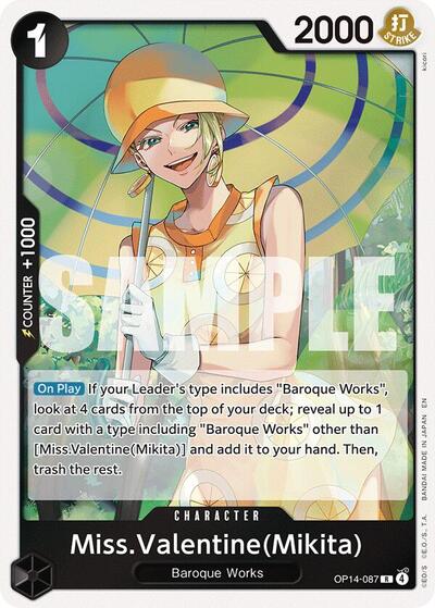 Miss.Valentine(Mikita) #OP14-087 The Azure Sea's Seven