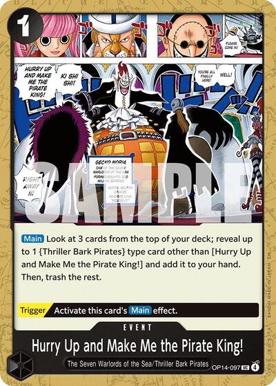 Hurry Up and Make Me the Pirate King! #OP14-097 The Azure Sea's Seven