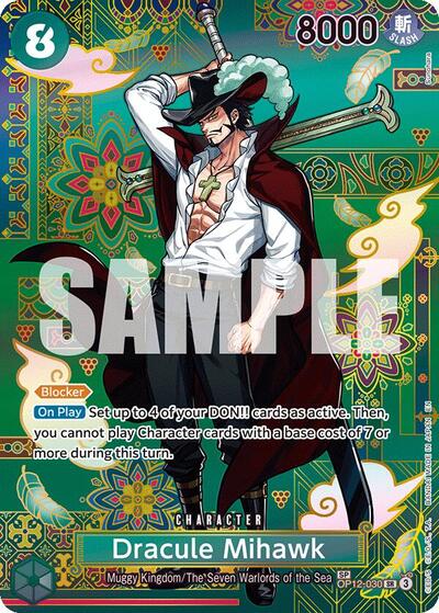 Dracule Mihawk - OP12-030 (SP) #OP12-030 The Azure Sea's Seven