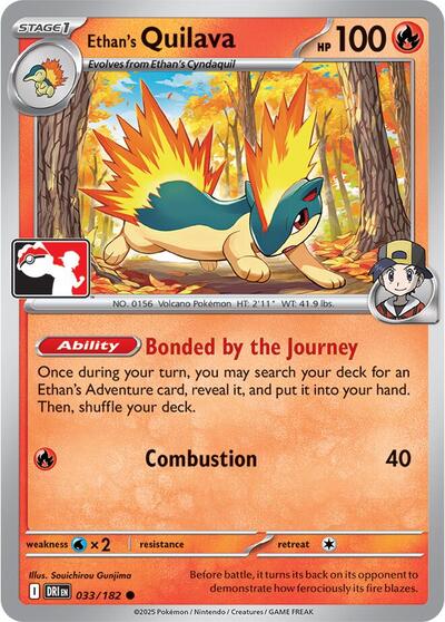 Ethan's Quilava #33 Prize Pack Series Cards