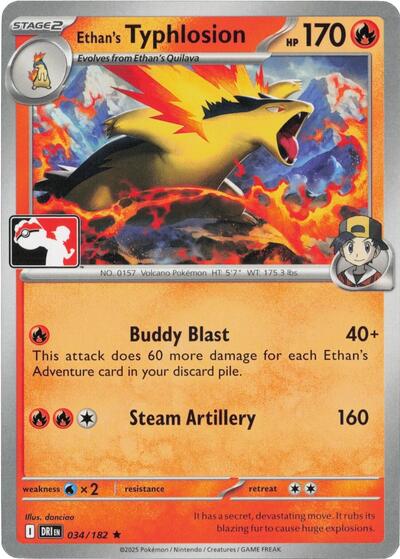 Ethan's Typhlosion #34 Prize Pack Series Cards