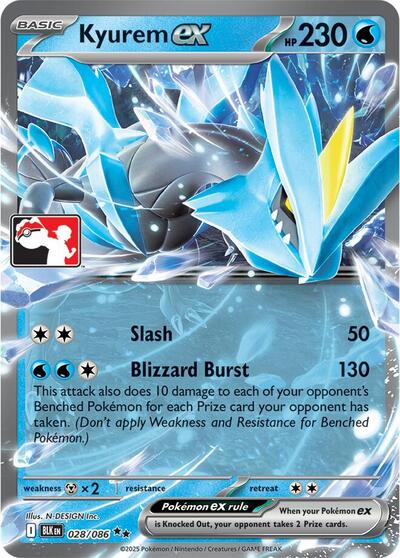 Kyurem ex #28 Prize Pack Series Cards