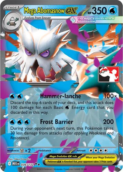 Mega Abomasnow ex #36 Prize Pack Series Cards