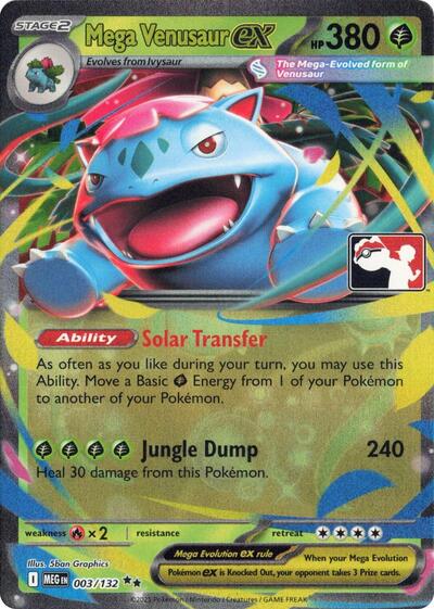 Mega Venusaur ex #3 Prize Pack Series Cards