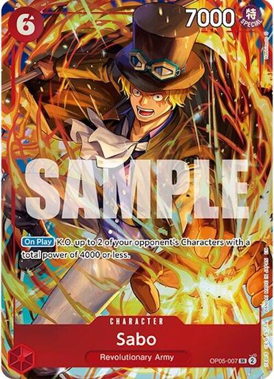 Sabo (Illustration Box Vol.5) #OP05-007 One Piece Promotion Cards