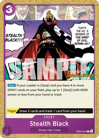 Stealth Black #EB04-041 The Azure Sea's Seven Release Event Cards