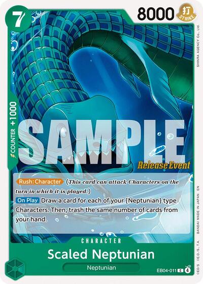 Scaled Neptunian #EB04-011 The Azure Sea's Seven Release Event Cards