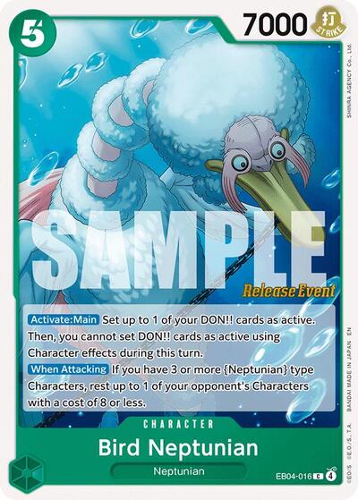 Bird Neptunian #EB04-016 The Azure Sea's Seven Release Event Cards
