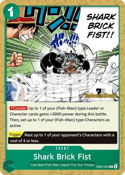 Shark Brick Fist #EB04-020 The Azure Sea's Seven Release Event Cards