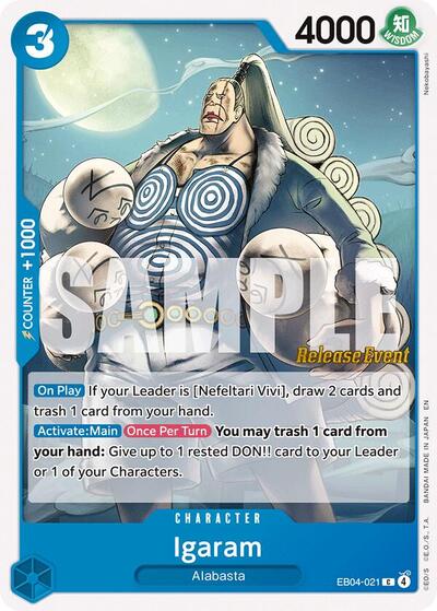 Igaram #EB04-021 The Azure Sea's Seven Release Event Cards