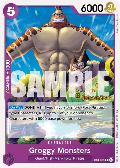 Groggy Monsters #EB04-033 The Azure Sea's Seven Release Event Cards