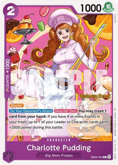 Charlotte Pudding #EB04-034 The Azure Sea's Seven Release Event Cards
