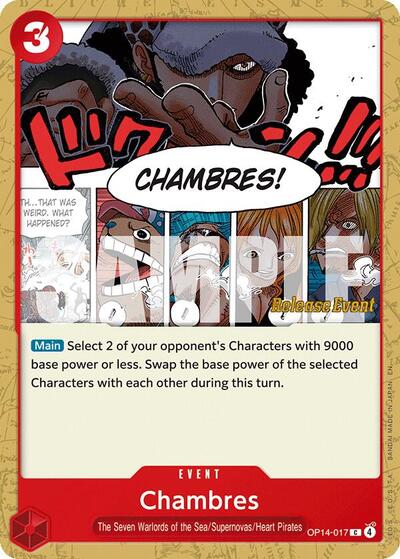 Chambres #OP14-017 The Azure Sea's Seven Release Event Cards