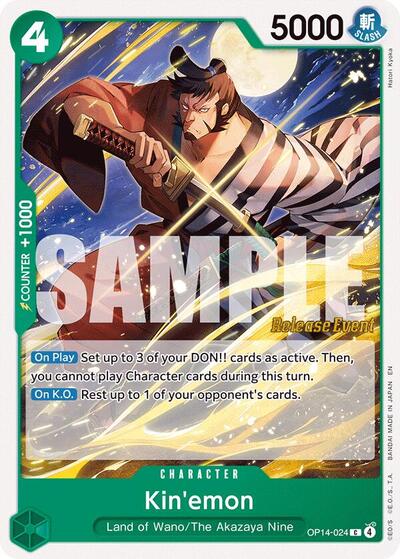 Kin'emon #OP14-024 The Azure Sea's Seven Release Event Cards