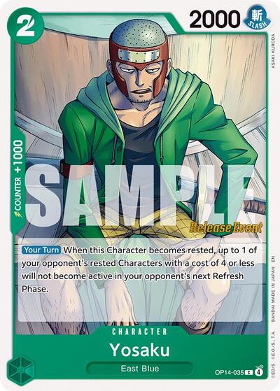 Yosaku #OP14-035 The Azure Sea's Seven Release Event Cards