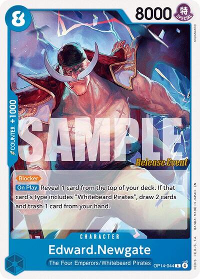 Edward.Newgate #OP14-044 The Azure Sea's Seven Release Event Cards