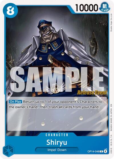 Shiryu #OP14-048 The Azure Sea's Seven Release Event Cards
