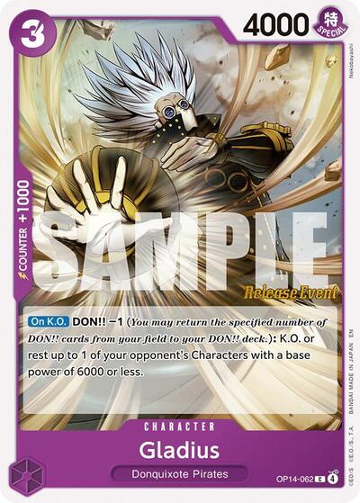 Gladius #OP14-062 The Azure Sea's Seven Release Event Cards