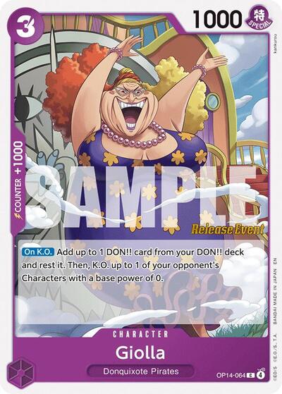 Giolla #OP14-064 The Azure Sea's Seven Release Event Cards