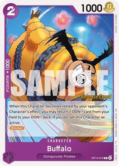 Buffalo #OP14-070 The Azure Sea's Seven Release Event Cards