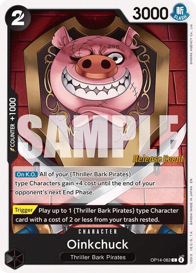 Oinkchuck #OP14-082 The Azure Sea's Seven Release Event Cards