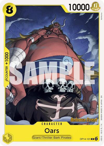 Oars #OP14-101 The Azure Sea's Seven Release Event Cards