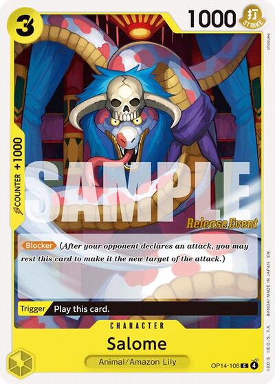 Salome #OP14-106 The Azure Sea's Seven Release Event Cards