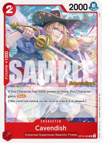 Cavendish #OP14-004 The Azure Sea's Seven Release Event Cards