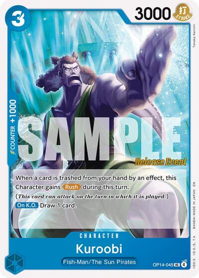 Kuroobi #OP14-045 The Azure Sea's Seven Release Event Cards
