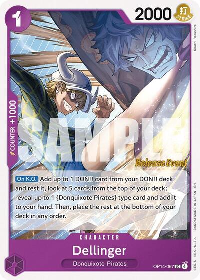 Dellinger #OP14-067 The Azure Sea's Seven Release Event Cards