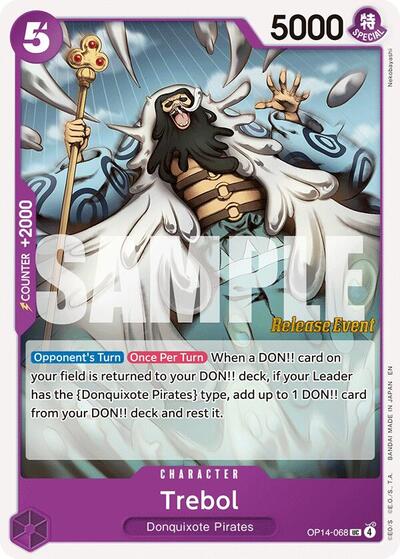 Trebol #OP14-068 The Azure Sea's Seven Release Event Cards