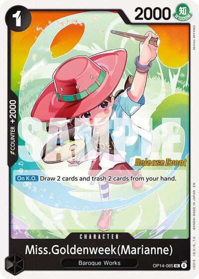 Miss.Goldenweek(Marianne) #OP14-085 The Azure Sea's Seven Release Event Cards