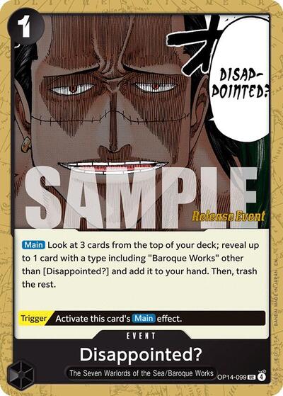 Disappointed? #OP14-099 The Azure Sea's Seven Release Event Cards
