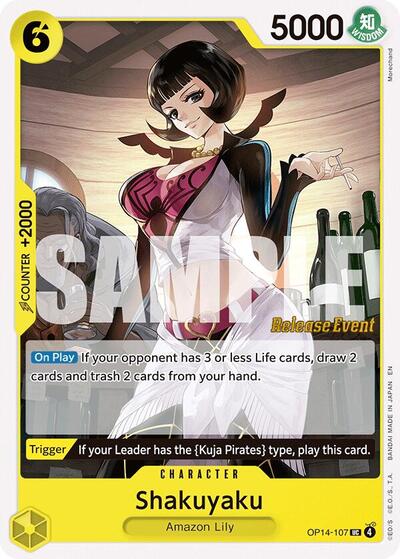 Shakuyaku #OP14-107 The Azure Sea's Seven Release Event Cards