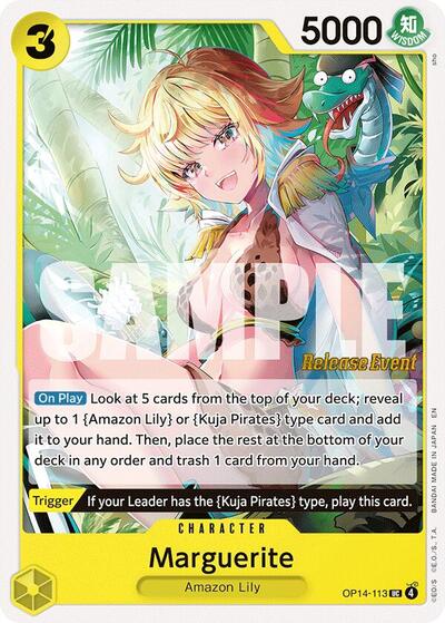 Marguerite #OP14-113 The Azure Sea's Seven Release Event Cards