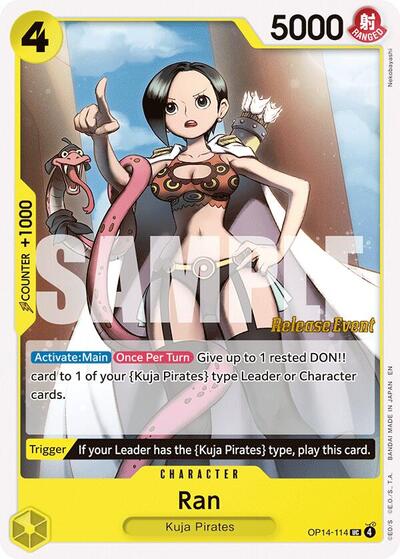 Ran #OP14-114 The Azure Sea's Seven Release Event Cards