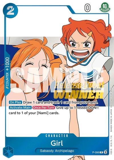 Girl (OP14 Release Event Winner) #P-096 One Piece Promotion Cards